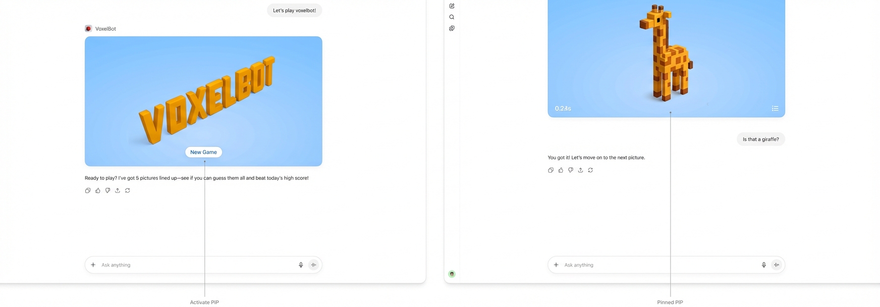 Interaction patterns for fullscreen